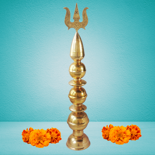 Brass Kalash Trishul