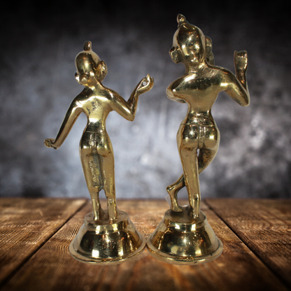 Brass Radha Krishna Yugal Jodi Idol