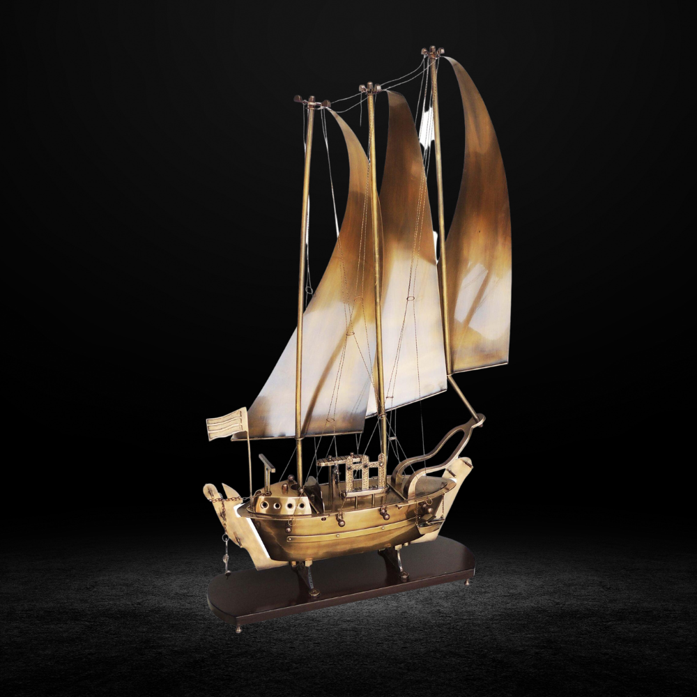 Brass Table Ship