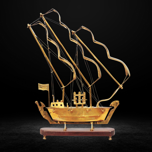 Brass Table Ship