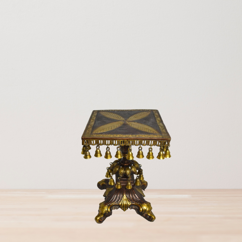 Brass Home Stool God Idol Statue