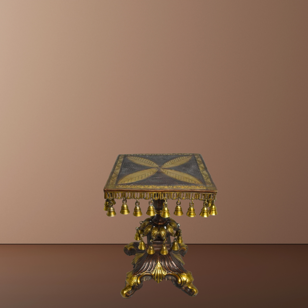 Brass Home Stool God Idol Statue