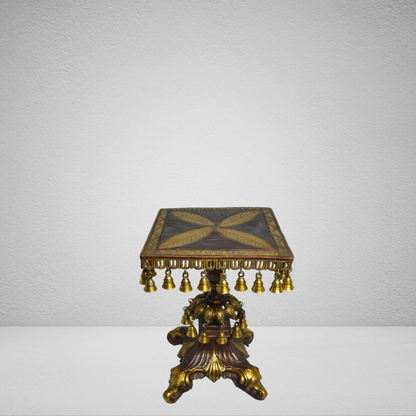 Brass Home Stool God Idol Statue