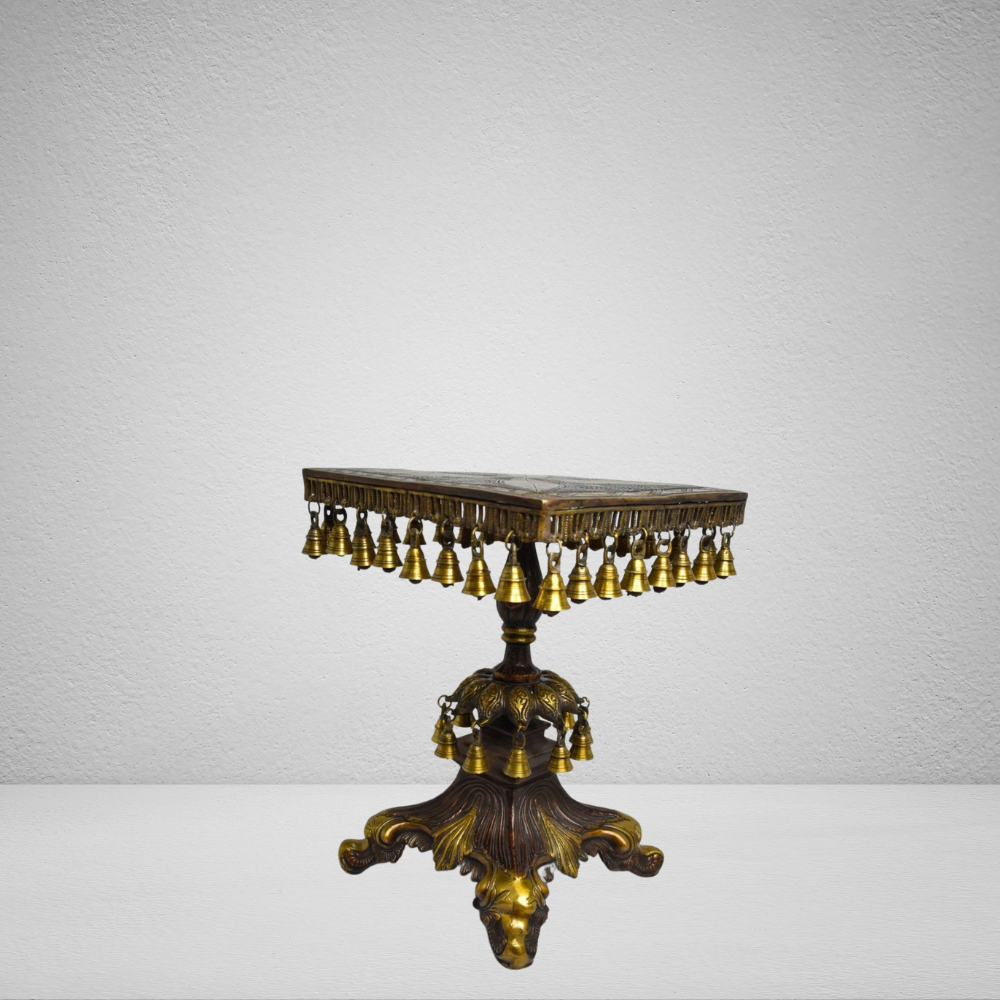 Brass Home Stool God Idol Statue