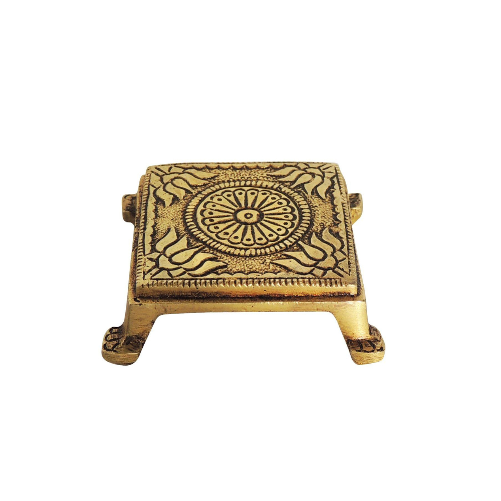 Brass Chowki | Brass Stool For Idols