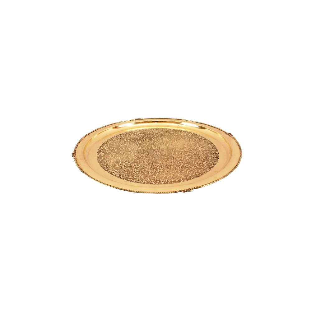 Brass Thali Embose