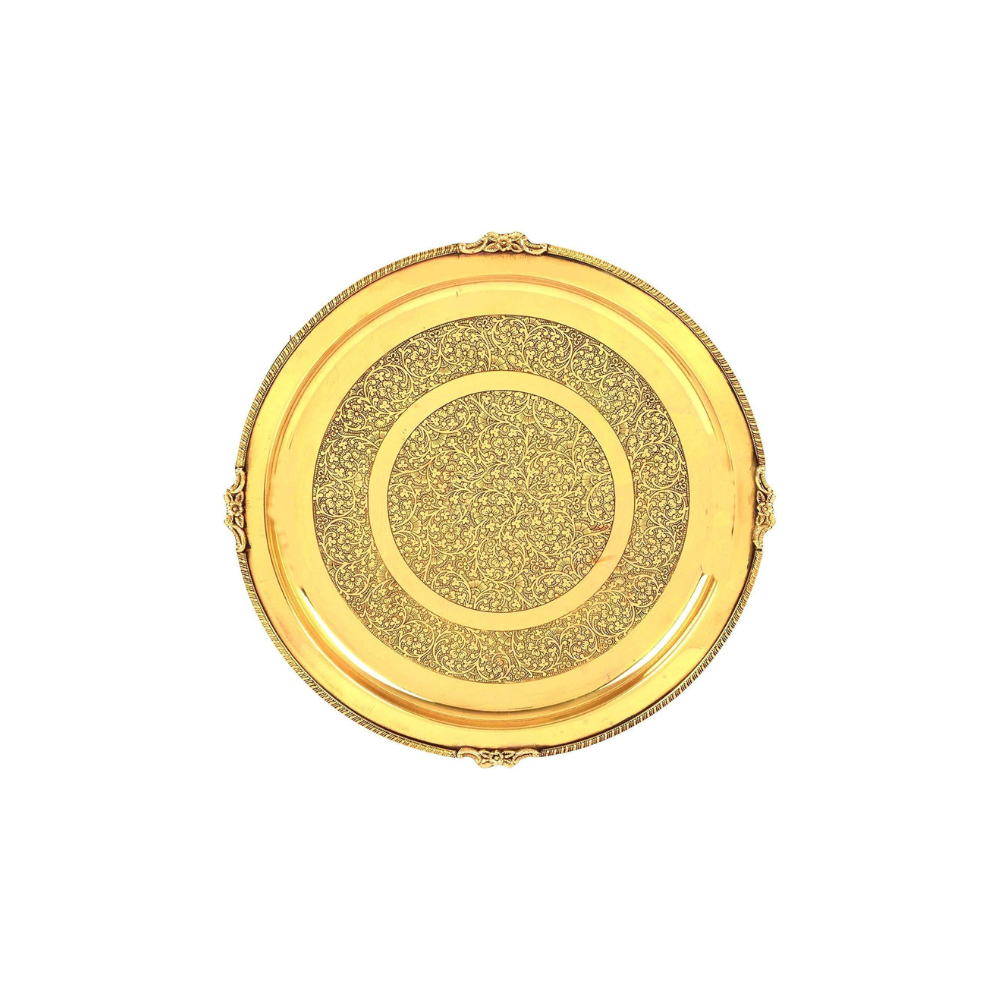 Brass Thali Embose