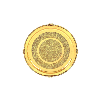 Brass Thali Embose