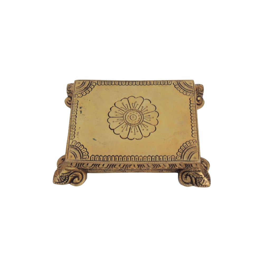 Brass Chowki For God Idol