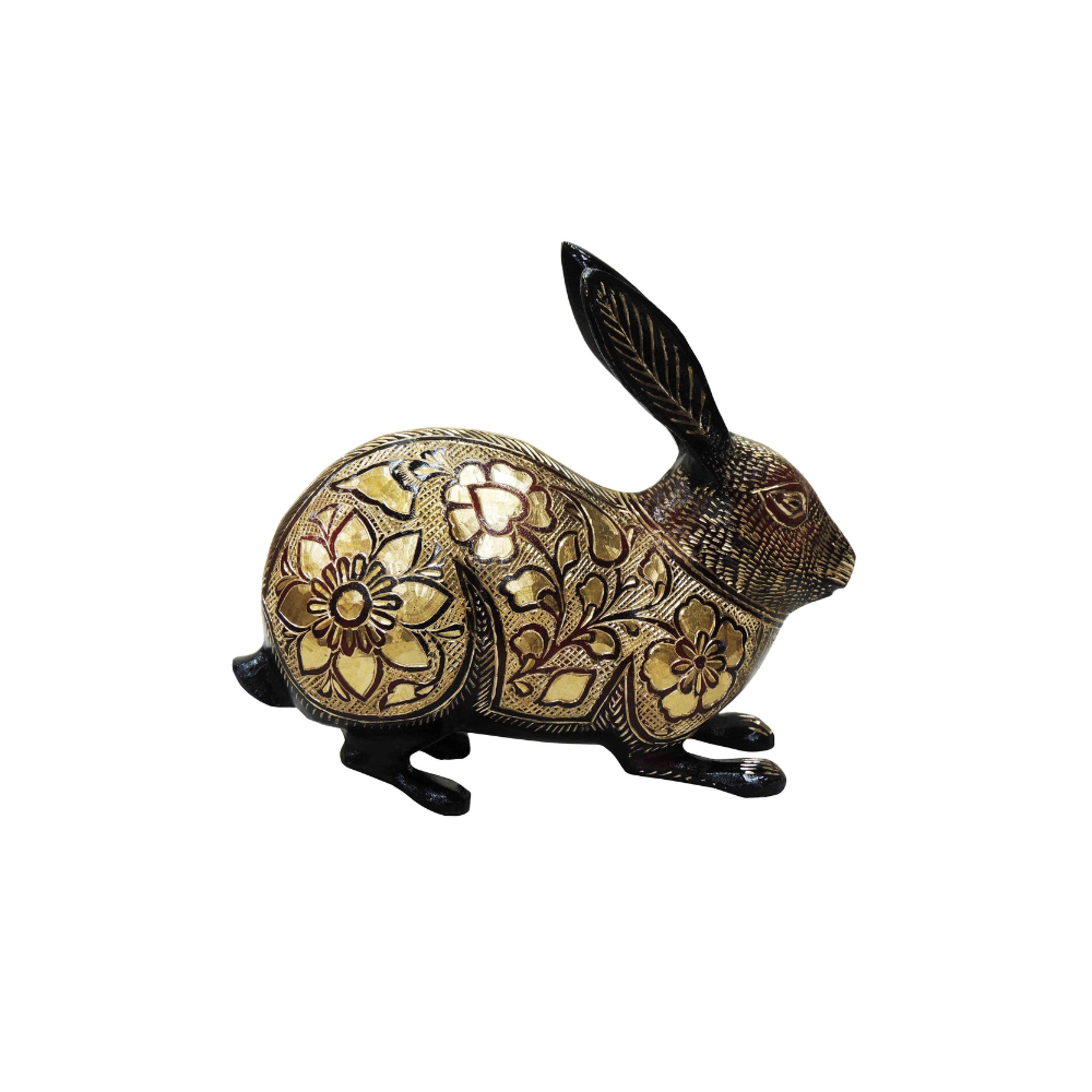 Brass Showpiece Rabbit Statue