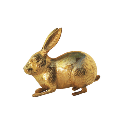 Brass Showpiece Rabbit Statue