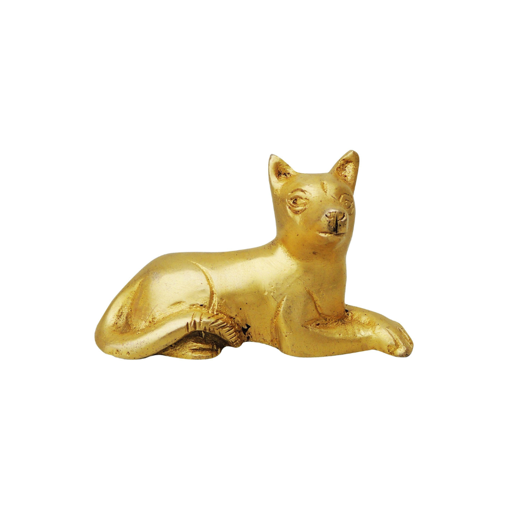 Brass Dog Statue