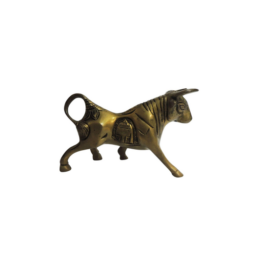 Brass Bull Statue