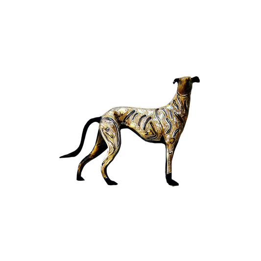 Brass Showpiece Dog Statue