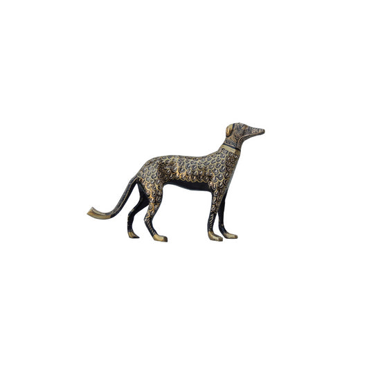 Brass Showpiece Dog Statue