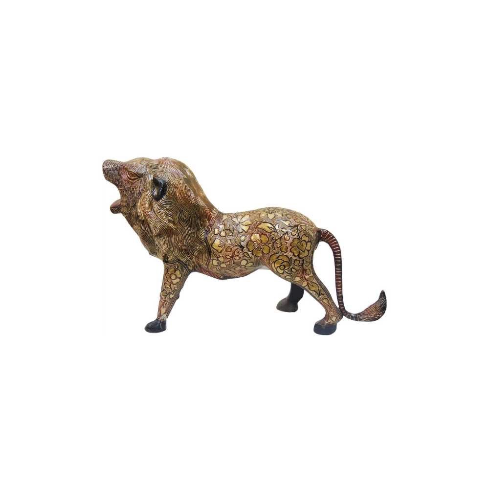 Brass Showpiece Lion Small