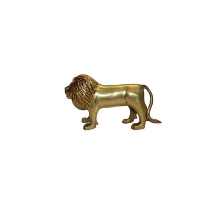 Brass Showpiece Lion Statue