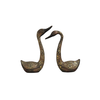 Brass Showpiece Duck Pair