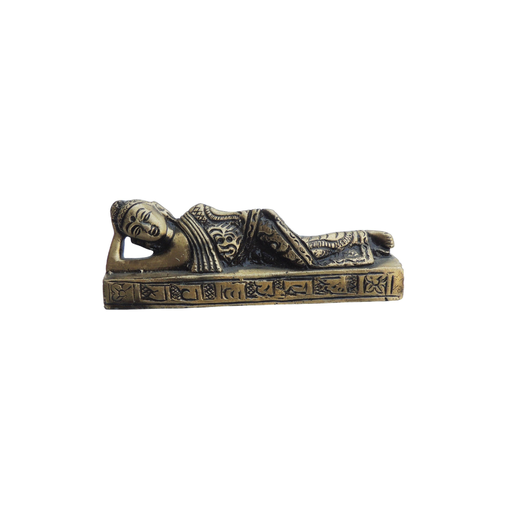 Brass Sleeping Buddha Statue