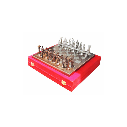 Brass Chess Silver Black