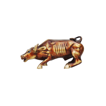 Brass Bull Small Statue