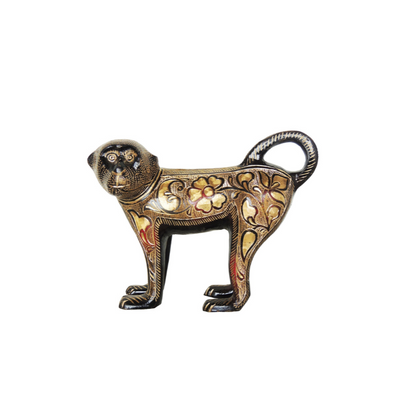 Brass Showpiece Monkey Bandar Statue