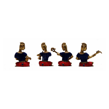 Brass Musical Set Small Statue