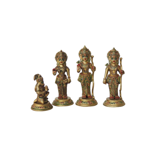 Brass Ram Darbar God Idol Statue