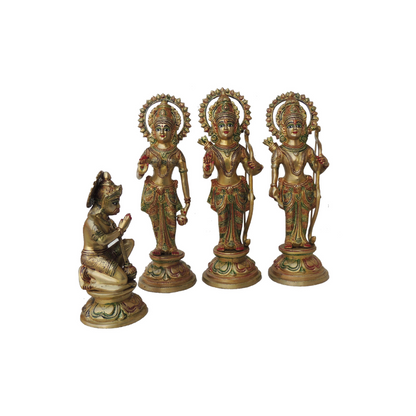 Brass Ram Darbar God Idol Statue