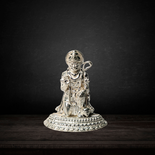 Pure Silver Hanuman Idol 7.60g - PUSHMYCART