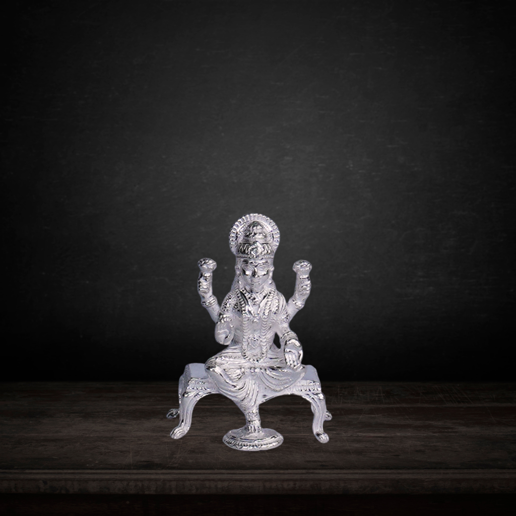 Pure Silver Laxmi Devi Idol 26g - PUSHMYCART