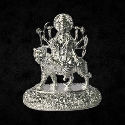 Pure Silver Durga Devi 18.39g - PUSHMYCART