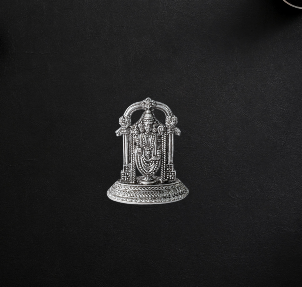 Pure Silver Venkateshwara Swami Antique 10.07g - PUSHMYCART