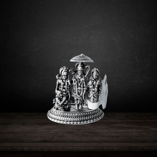 Pure Silver Ramparivar Antique Idols 4.15g - PUSHMYCART