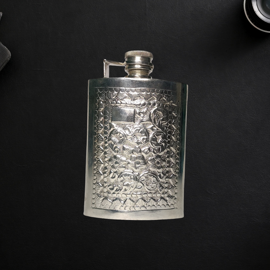 Pure Silver Hip Flask 161.67g - PUSHMYCART