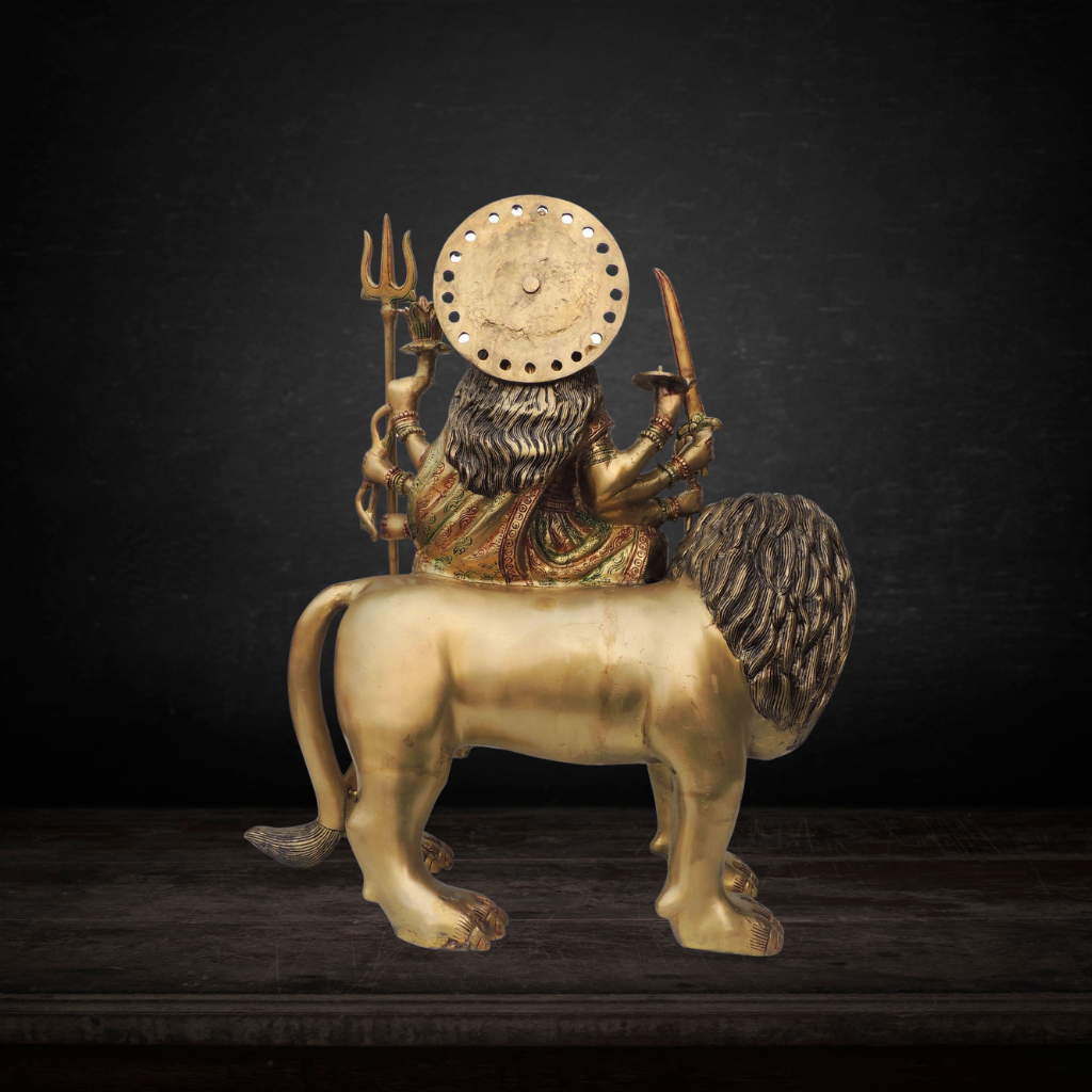 Brass Durga Ji Goddess Idol Statue