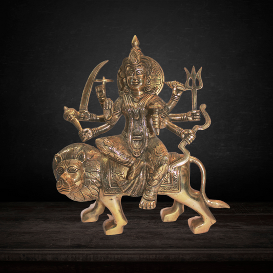 Brass Durga Ji Goddess Idol Statue