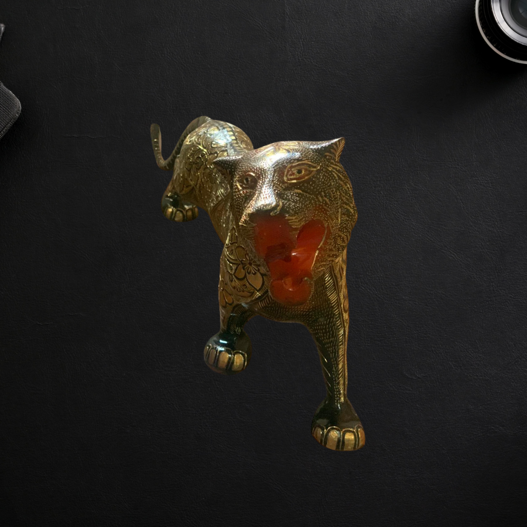 Brass Showpiece Tiger