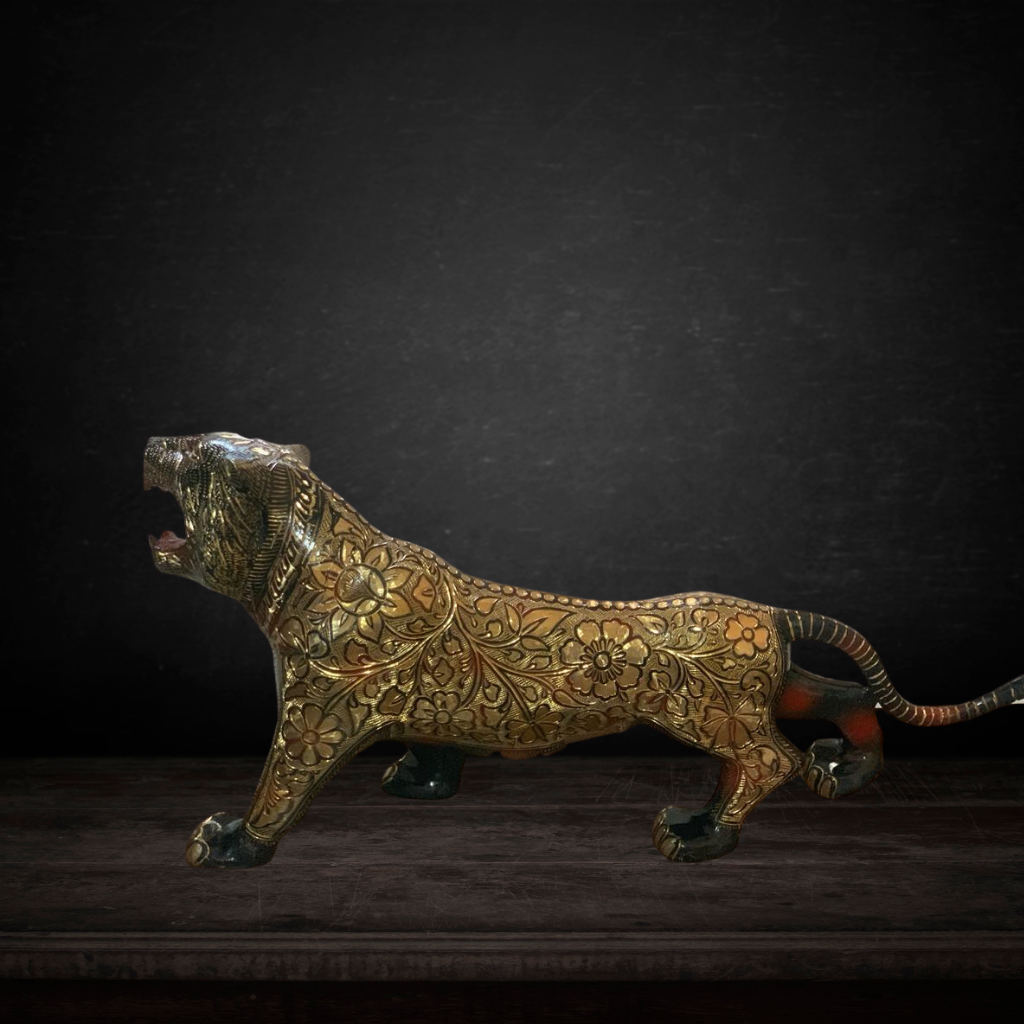 Brass Showpiece Tiger