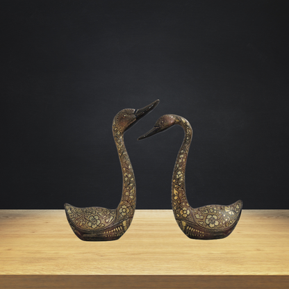 Brass Showpiece Duck Pair