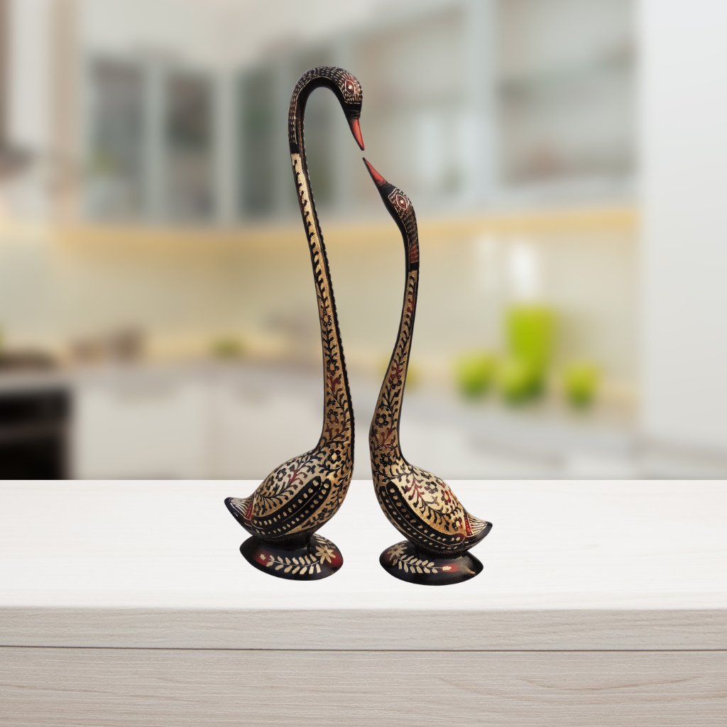 Brass Showpiece Duck Pair