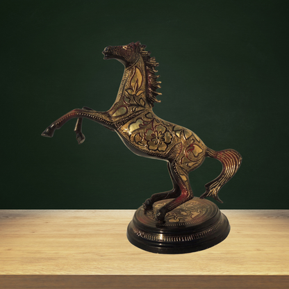 Brass Showpiece Horse Statue