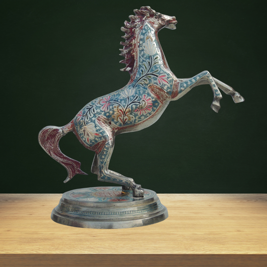 Brass Showpiece Horse Statue