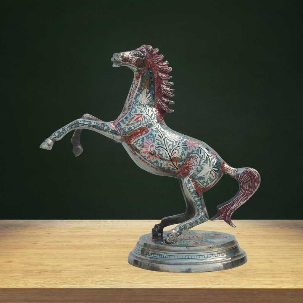 Brass Showpiece Horse Statue