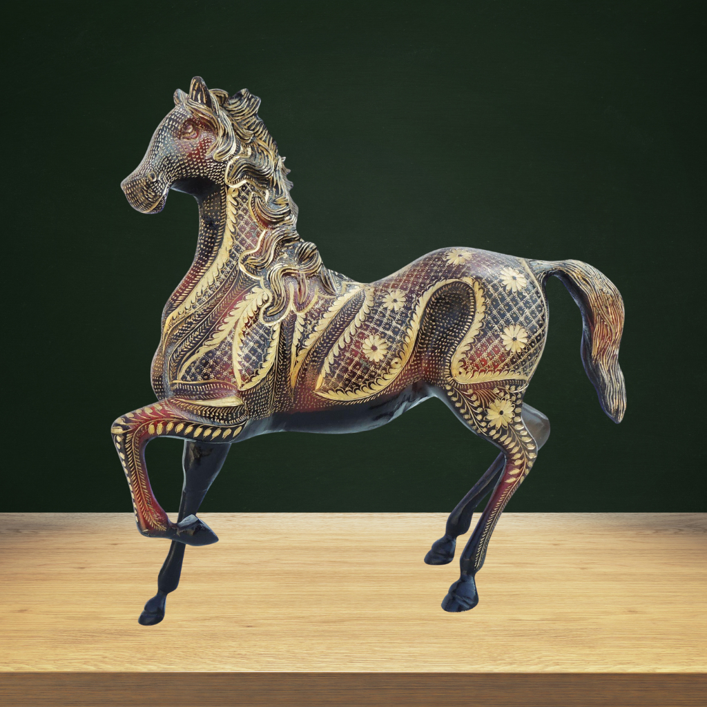 Brass Showpiece Horse