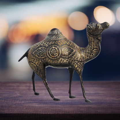 Brass Showpiece Camel Statue