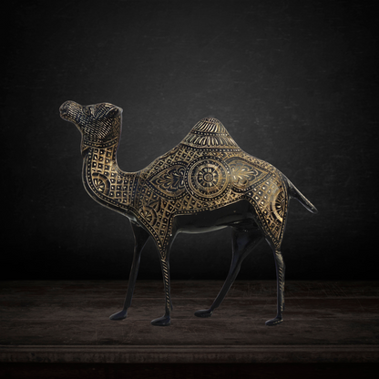 Brass Showpiece Camel Statue