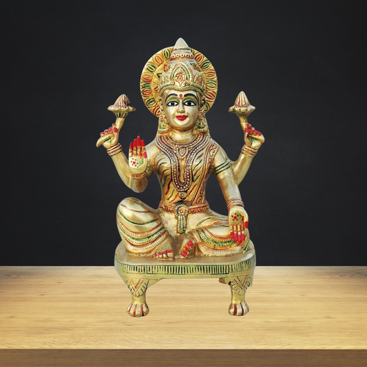 Brass Laxmi Ji Statue