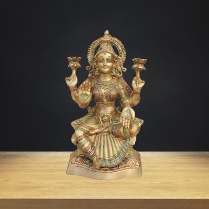 Brass Lakshmi Ji statue Idol