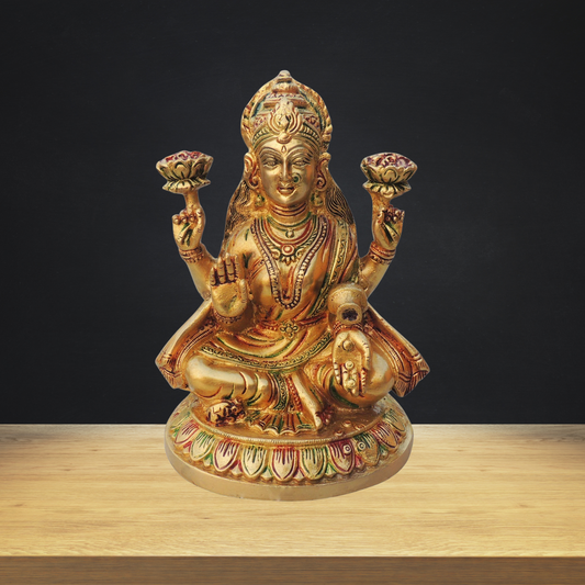 Brass Laxmi Ji Goddess Idol Statue